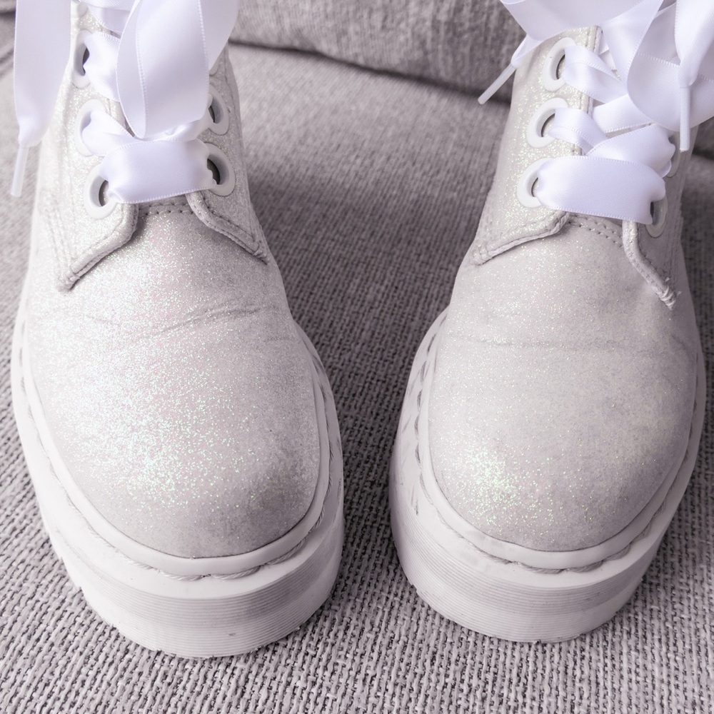 Dr. Marten's White Glitter Molly - Picture 5 of 5